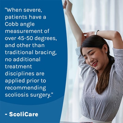 A visual representation of the quote from the text starting with “ When severe, patients have a “