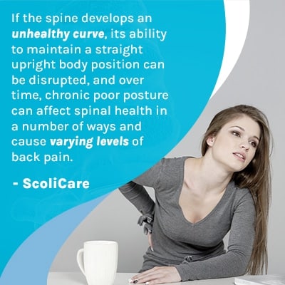 A visual representation of the quote from the text starting with “If the spine develops“