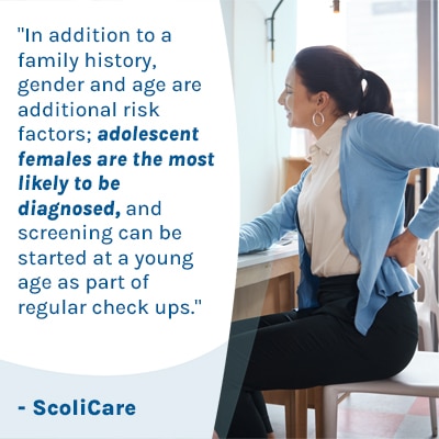 A visual representation of the quote from the text starting with “ In addition to a family history "