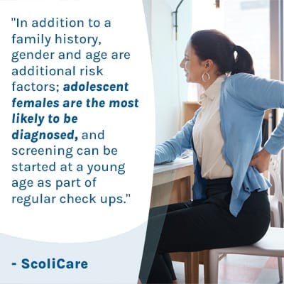 A visual representation of the quote from the text starting with “ In addition to a family history "