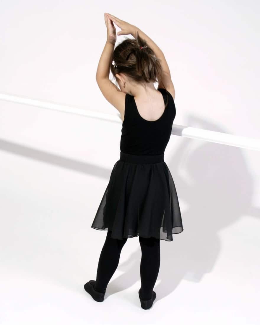 Girl doing ballet posture