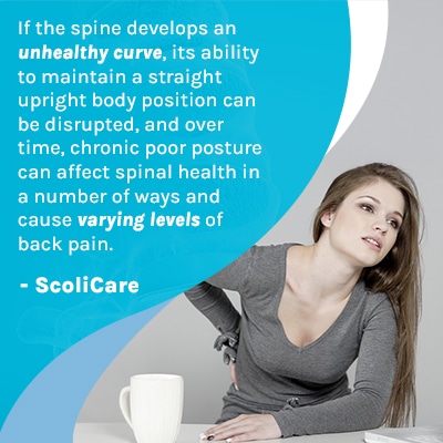 A visual representation of the quote from the text starting with “If the spine develops“